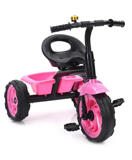 Tricycle with Storage Basket - Pink