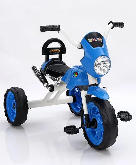 Sporty Tricycle with Music and Lights - Blue