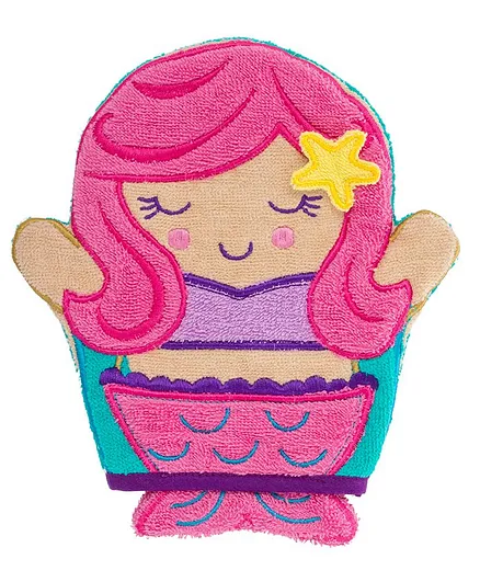 Stephen Joseph Mermaid Design Bath Glove - Pink