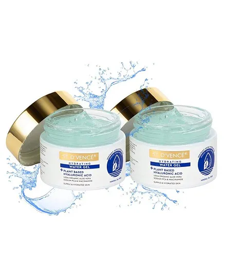 St. D'Vencé Hyaluronic Acid & Aloe Vera Water Gel Pack of 2 - 50 ml Each