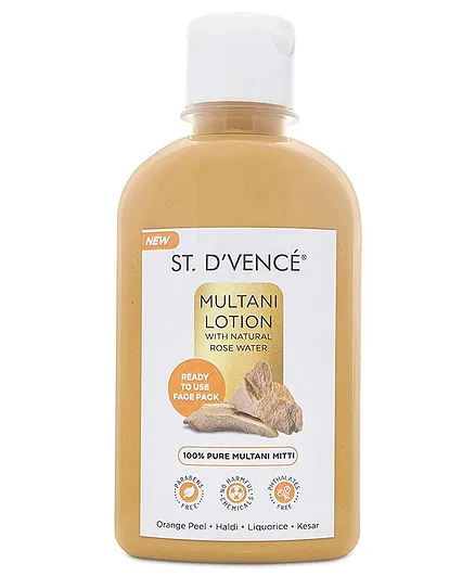 St. D’vencé Rose Water & Kesar Multani Mitti Face Pack - 275 ml