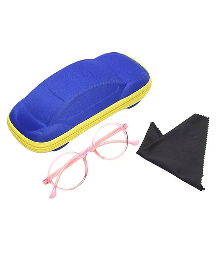Vink Round Blue Ray Protection Glasses For Age 5 to 10 Yearss - Pink