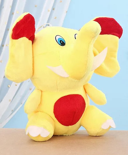 Chun Mun Stuff Jumbo Elle Elephant Soft Toy Yellow - Height 38 cm