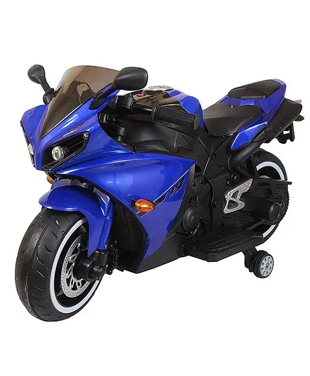 Wheel Power Battery Operated Ride On Bike - Blue