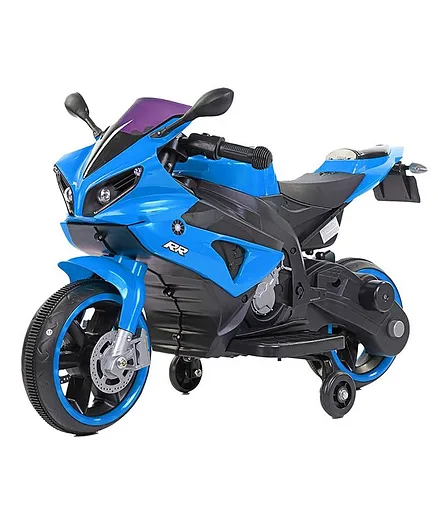 Wheel Power Battery Operated Ride On Bike - Blue