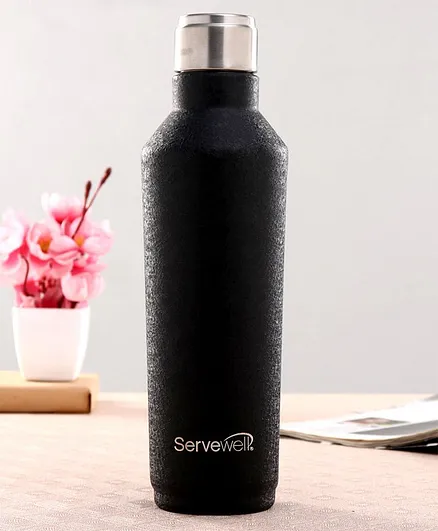 Servewell Alaska Single Walled Bottle Black - 820 ml