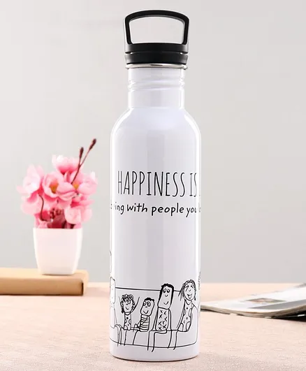 Servewell Single Walled Water Bottle White - 800 ml