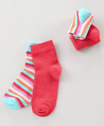 Pine Kids Anti Bacterial Socks Set of 2 Pairs - Multicolor