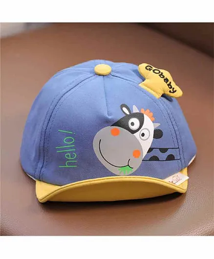 Ziory Cap Cow Print Blue - Diameter 20 cm