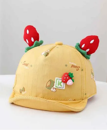 Ziory Cap Strawberry Patch Yellow - Diameter 20 cm