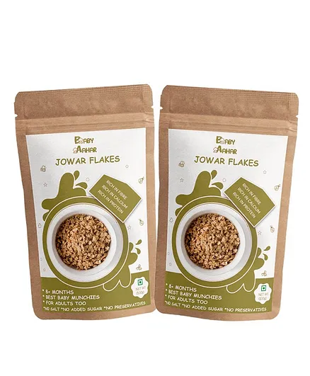 Baby Aahar Jowar Flakes Pack of 2 - 100 gm Each