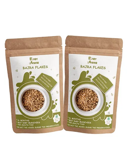 Baby Aahar Bajra Flakes Pack of 2 - 100 gm Each