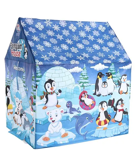 Ratnas Play Tent Penguin Print - Blue