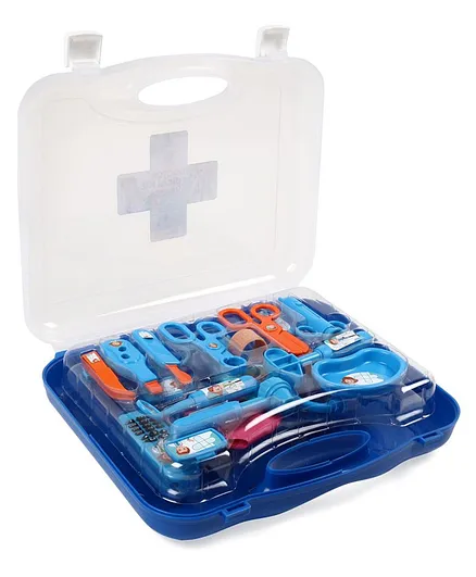 Ratnas Pretend Play Toy Doctor Accessories Kit Blue - 18 Pieces
