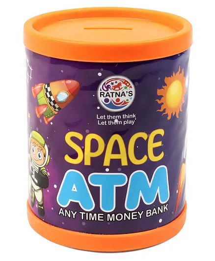 Ratnas Space ATM Money Bank - Purple