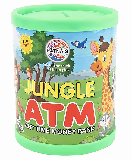 Ratnas Jungle ATM Money Bank - Green