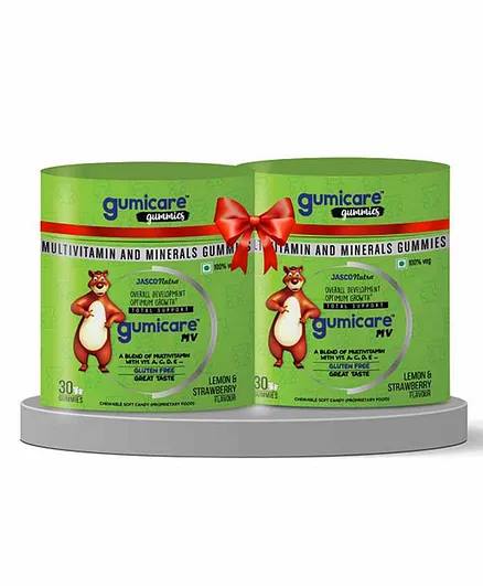Nature Vedic Gumicare Calcium Gummies Mango & Strawberry Flavour - 30 Gummies