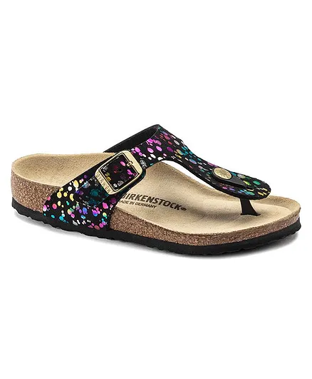 Birkenstock Gizeh BS Narrow Width Confetti Sandals - Black