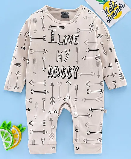 Mini Taurus 3/4th Sleeves Rompers Arrows Print - Grey