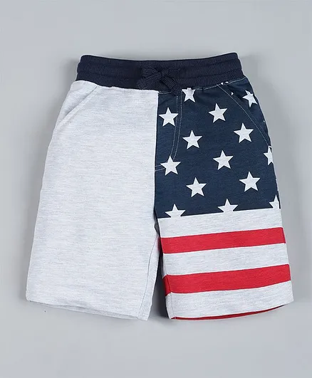 Plum Tree USA Print Shorts - Grey