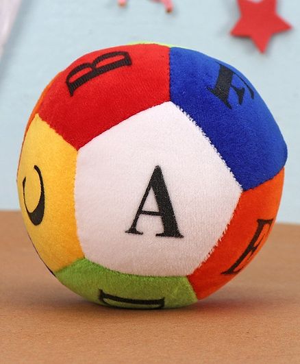 Dimpy Stuff Colorful Soft Ball Alphabets Soft Toy Multcolor - Circumference 14 cm