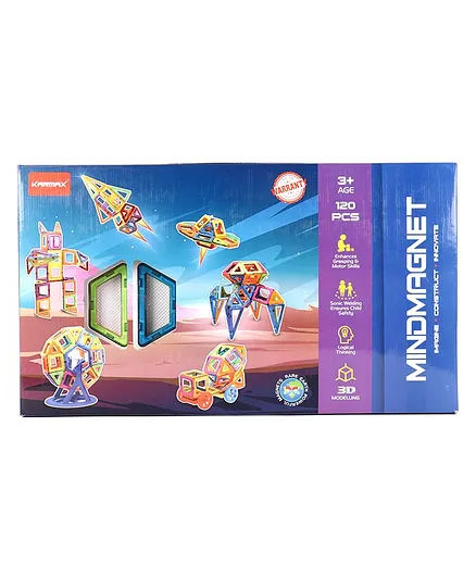 Karmax Mindmagnet Building Set - 120 Pieces