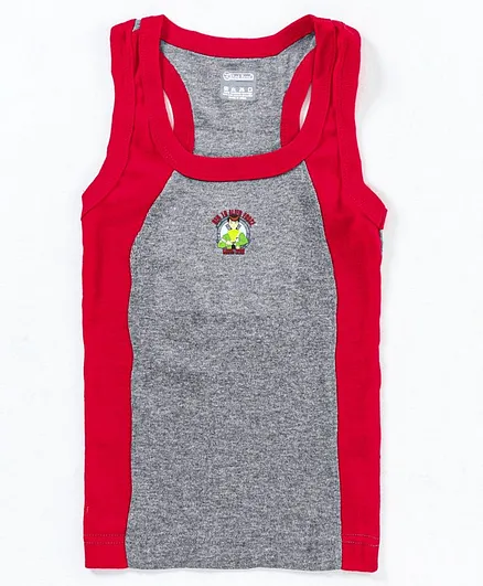 Red Rose Sleeveless Vest Ben 10 Print - Red