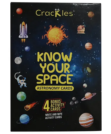 Crackles Know Your Space Solar System Astronomy Flash Cards- Pack of 24