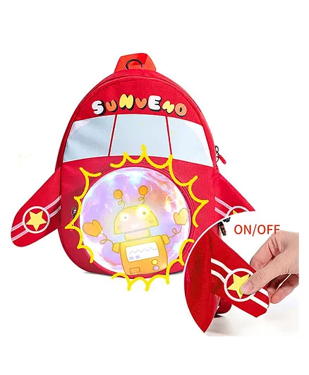 Sunveno Rocket Backpack Red - 12 Inches