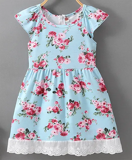 Kookie Kids Short Sleeves Frock - Multicolor