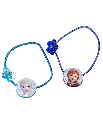 Disney Frozen Hair Rubber Bands 2 Pieces - Multicolour