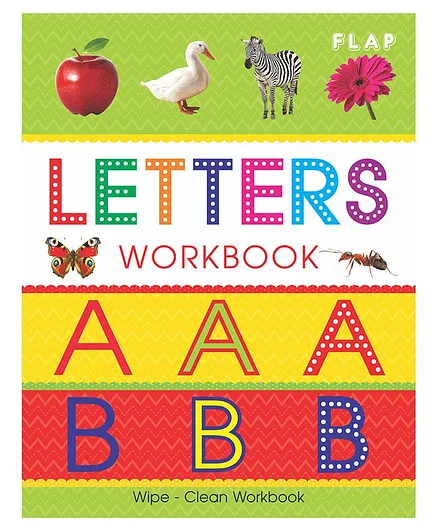 Harper Collins Flap Wipe & Clean Books Letters - English