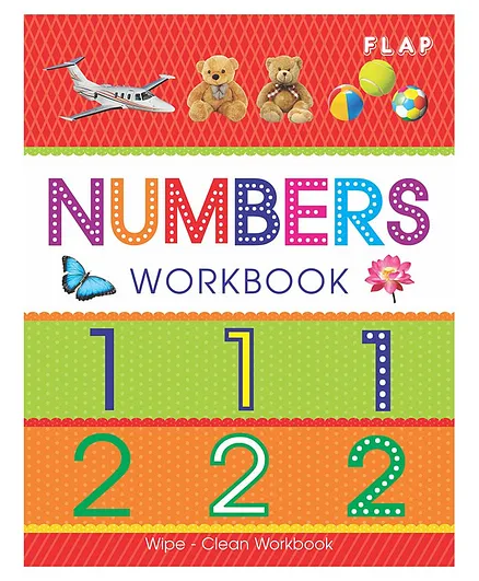 Harper Collins Flap Wipe & Clean Books Numbers - English