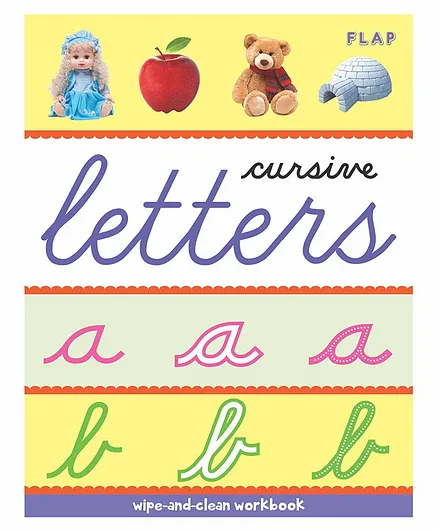 Harper Collins Flap Wipe & Clean Cursive Letters Workbook - English