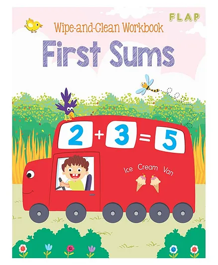 Harper Collins Flap Wipe & Clean First Sums Workbook - English