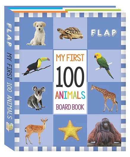 Harper Collins Flap My First 100 Animals Board Book - English