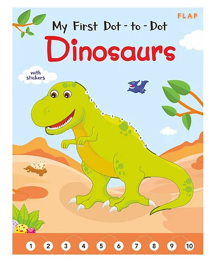 Harper Collins My First Dot to Dot Dinosaurs Activity Flap Book - English