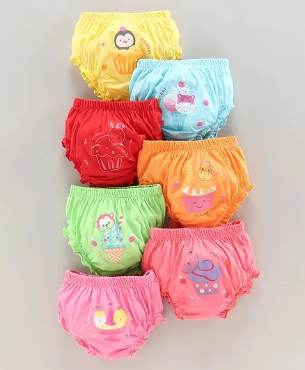 Simply Bloomers Animals Print Pack of 7 - Multicolour