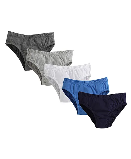 Charm n Cherish Pack Of 5 Solid Briefs - Multi Color