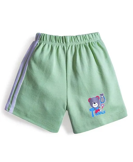 Tango Shorts Teddy & Tennis Print - Green