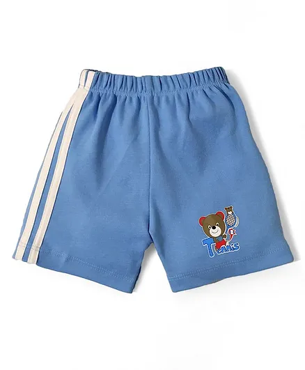 Tango Shorts Teddy & Tennis Print - Blue