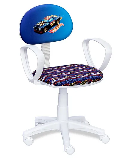 Hot Wheels Study Chair With Wheels - Blue