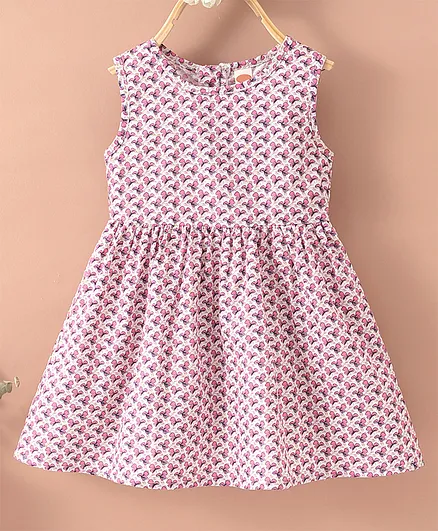 Kookie Kids Sleeveless Frock - Red