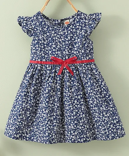 Kookie Kids Sleeveless Frock - Blue