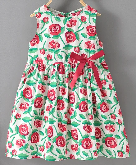Kookie Kids Sleeveless Frock - Multicolor