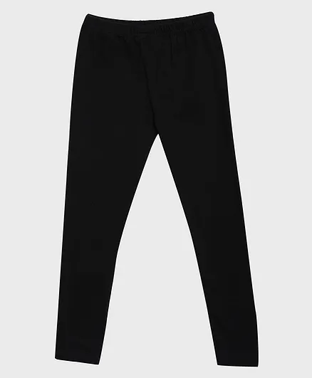 Aomi Solid Full Length Solid Leggings - Black