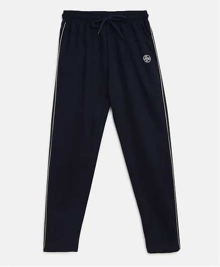 Li'L tomatoes Full Length Solid Colour Track Pant - Navy Blue