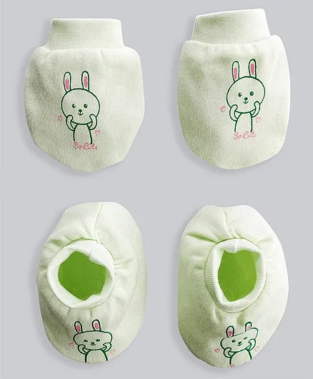 Simply Mittens and Booties - Mint