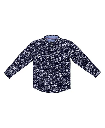 Allen Solly Juniors Full Sleeves All Over Printed Shirt - Blue