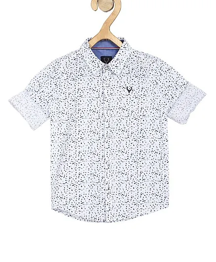 Allen Solly Juniors Full Sleeves All Over Printed Shirt - Blue